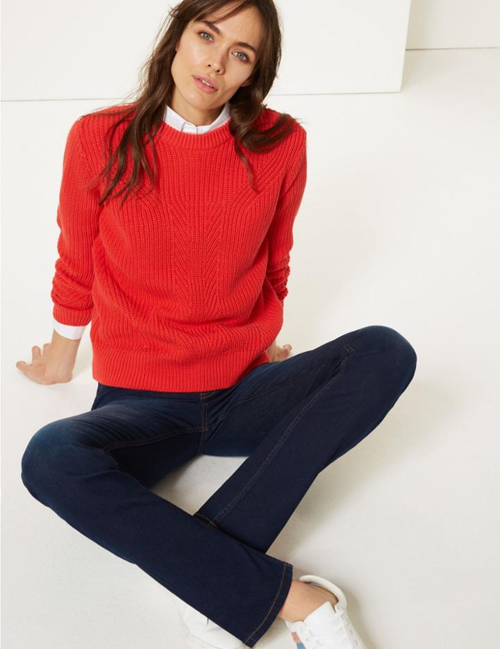 Marks & Spencer Sienna Straight Leg Jeans Dark Indigo