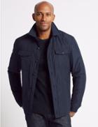 Marks & Spencer Padded Shirt Jacket With Stormwear&trade; Navy