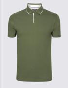 Marks & Spencer Slim Fit Pure Cotton Polo Shirt Khaki