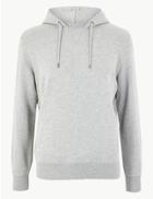 Marks & Spencer Pure Cotton Hoodie Grey Mix