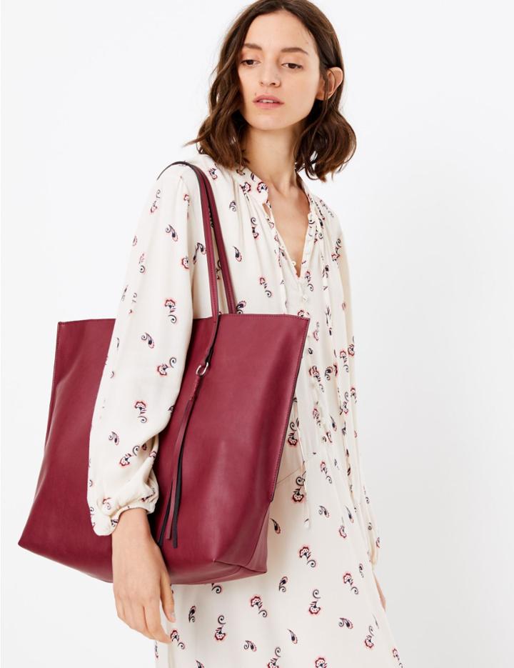 Marks & Spencer Shopper Bag Berry