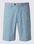 Marks & Spencer Pure Cotton Chino Shorts Fresh Blue