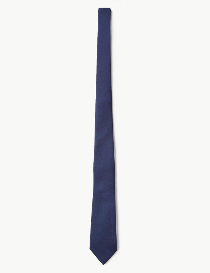 Marks & Spencer Twill Tie Navy