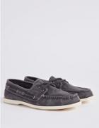 Marks & Spencer Lace-up Boat Shoes With Freshfeet&trade; Grey