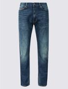 Marks & Spencer Tapered Fit Jeans With Stretch Tint
