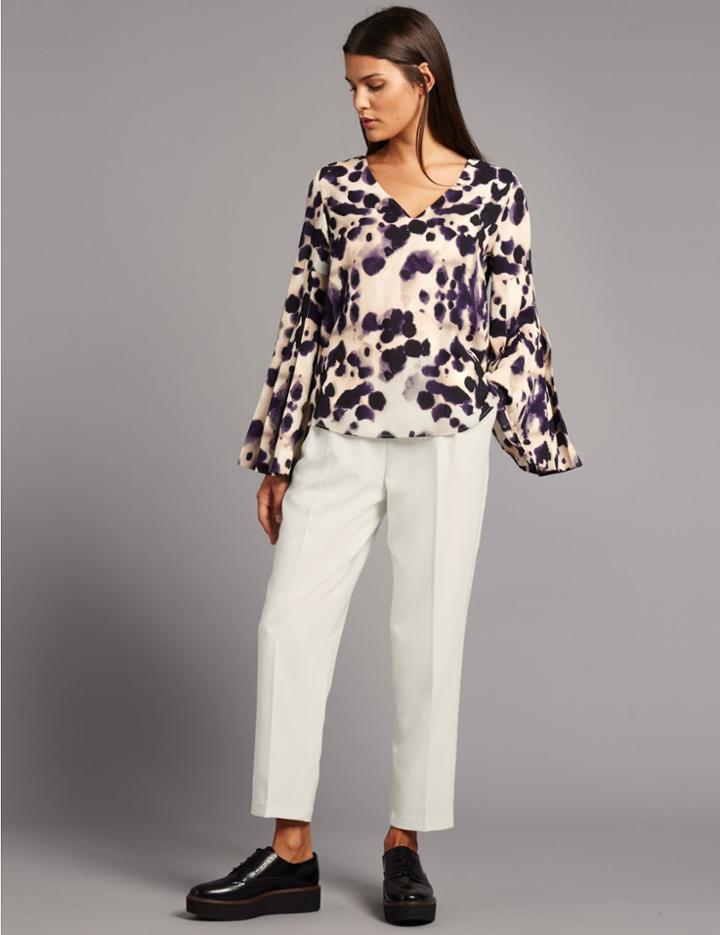 Marks & Spencer Slim Leg Trousers Ivory