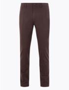Marks & Spencer Skinny Fit Cotton Rich Chinos Raisin
