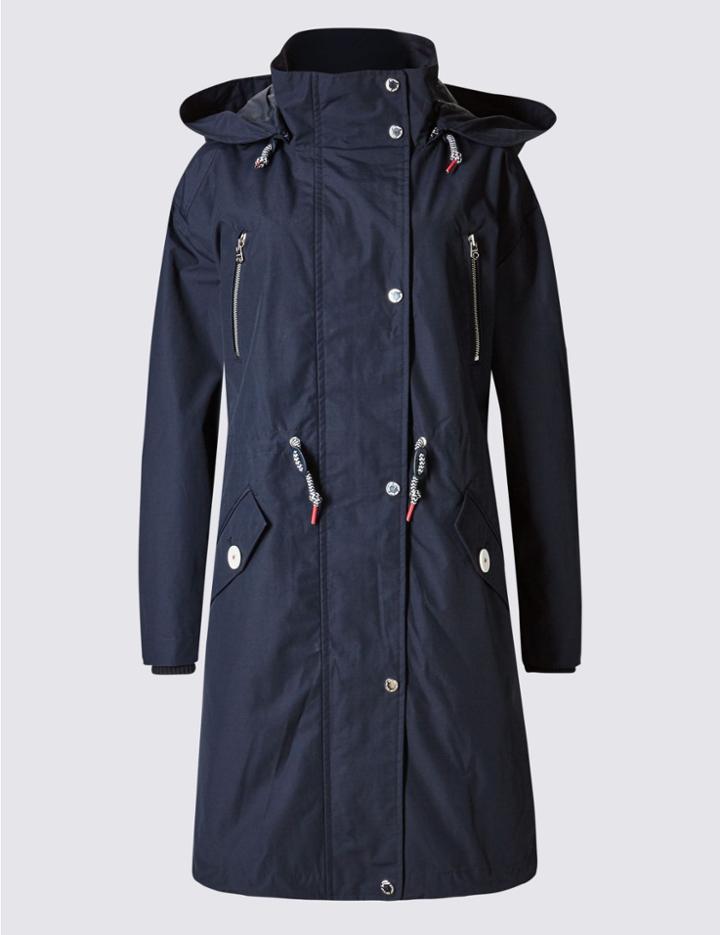 Marks & Spencer Parka Jacket With Stormwear&trade; Navy