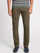 Marks & Spencer Slim Fit Stretch 5 Pocket Jeans Hazelnut