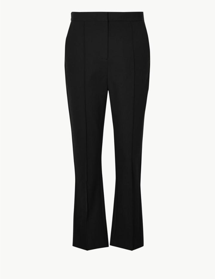 Marks & Spencer Bootcut Leg Trousers Black