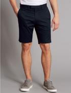 Marks & Spencer Cotton Rich Chino Shorts Dark Navy