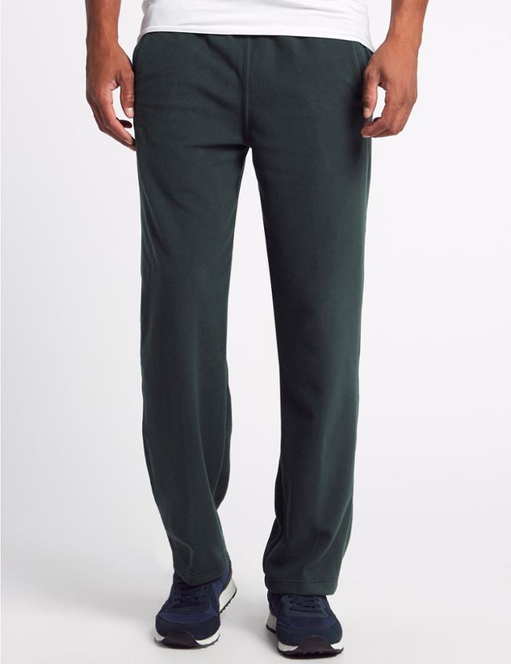 Marks & Spencer Fleece Joggers With Staynew&trade; Green