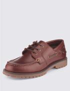 Marks & Spencer Freshfeet&trade; Leather Heavyweight Boat Shoes Tan