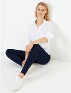 Marks & Spencer Super Skinny Striped Jeggings Navy Stripe