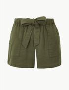 Marks & Spencer Pure Cotton Casual Shorts Hunter Green