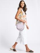 Marks & Spencer Faux Leather Cross Body Bag Lilac