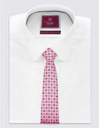 Marks & Spencer Pure Silk Printed Tie Pink