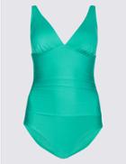 Marks & Spencer Secret Slimming&trade; Padded Swimsuit Aqua
