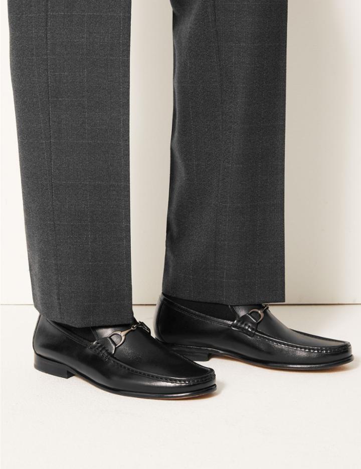 Marks & Spencer Leather Snaffle Slip-on Loafers
