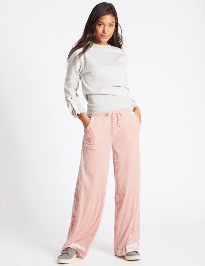 Marks & Spencer Drawstring Joggers Pale Pink