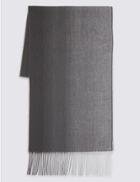 Marks & Spencer Ombre Woven Scarf Grey Mix