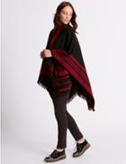 Marks & Spencer Reversible Border Stripe Wrap Red Mix