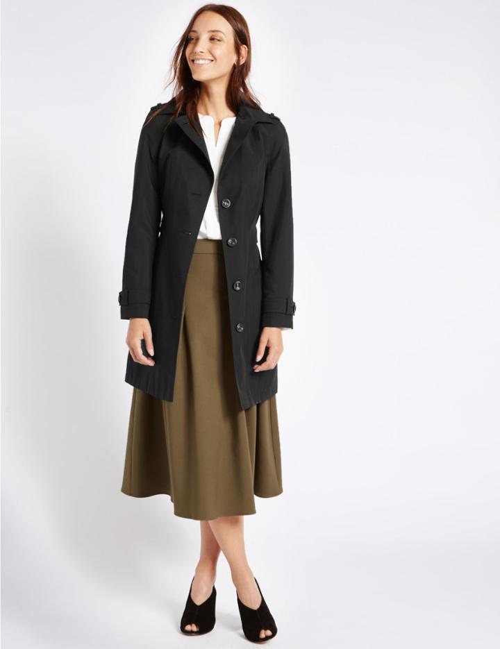 Marks & Spencer Trench Coat Black