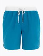 Marks & Spencer Side Piped Swim Shorts Peacock