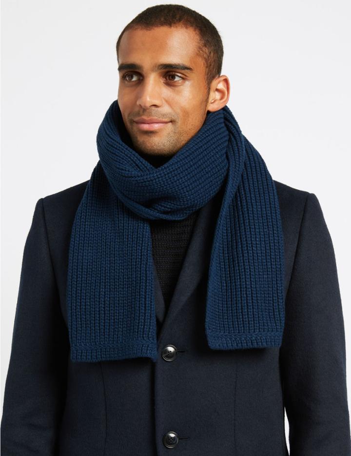 Marks & Spencer Knitted Scarf Teal