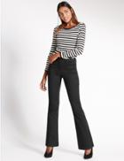 Marks & Spencer Sculpt & Lift Slim Bootcut Jeans Black