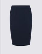 Marks & Spencer Petite Pencil Skirt Navy