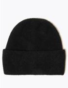 Marks & Spencer Rib Knit Beanie Hat Black