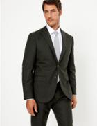 Marks & Spencer Tailored Fit Italian Jacket Dark Green
