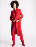 Marks & Spencer Longline Coat Red