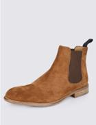 Marks & Spencer Suede Chelsea Boots Tan