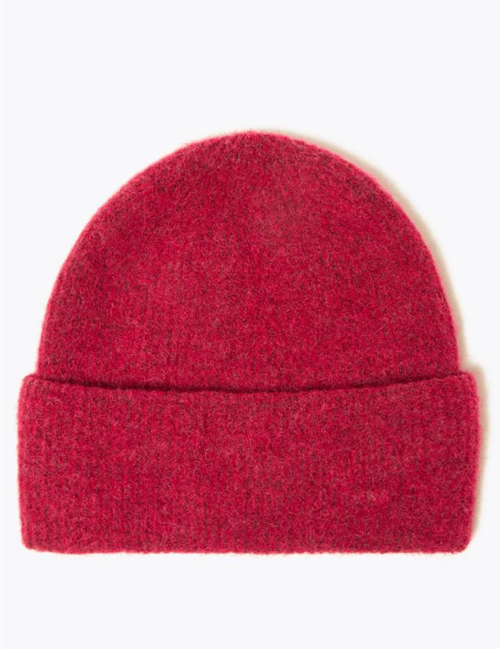 Marks & Spencer Alpaca & Wool Beanie Pink