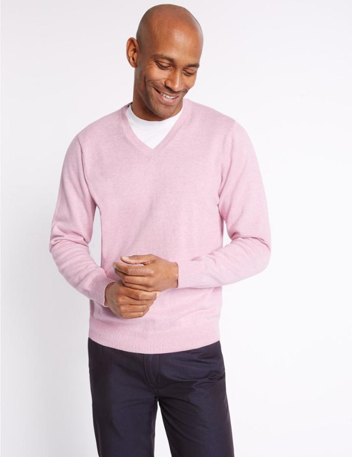 Marks & Spencer Pure Cotton Jumper Rose