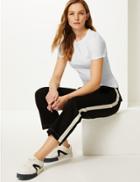 Marks & Spencer 2 Pack Fitted Short Sleeve T-shirt Black/white