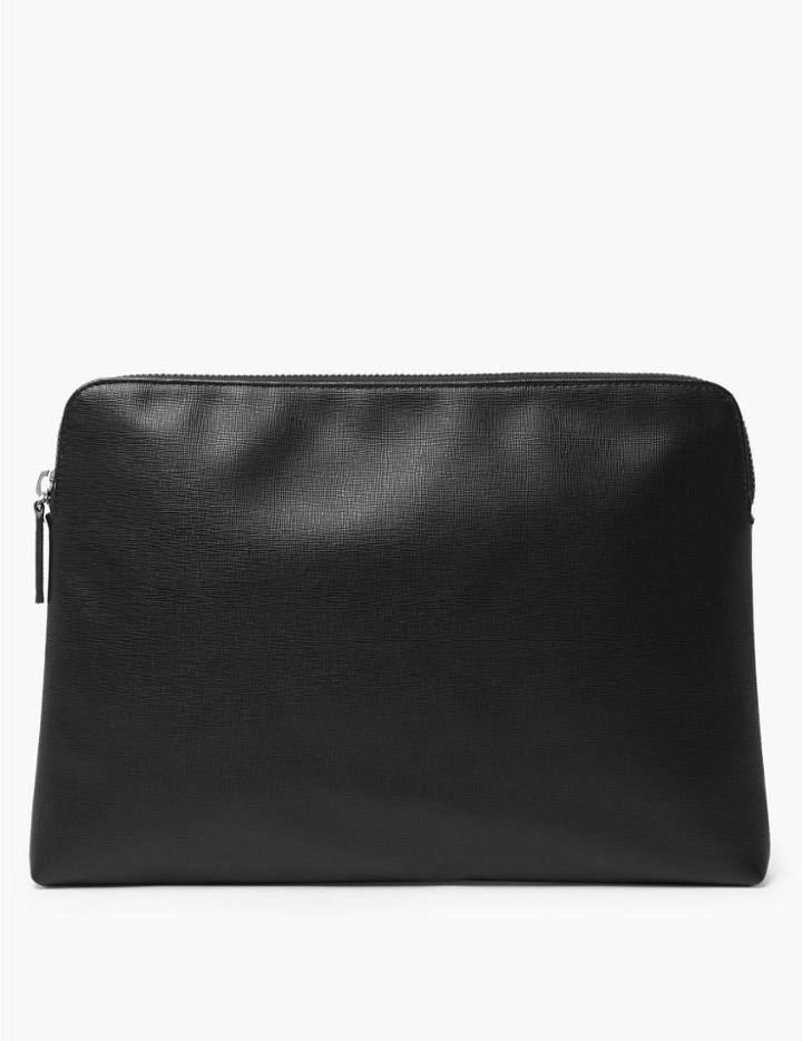 Marks & Spencer Saffiano Folio Bag Black