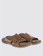 Marks & Spencer Leather Mule Pull-on Sandals Brown
