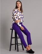 Marks & Spencer Slim Leg Trousers Purple