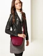 Marks & Spencer Faux Leather Cross Body Bag Cerise