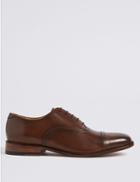 Marks & Spencer Leather Lace-up Oxford Shoes Brown