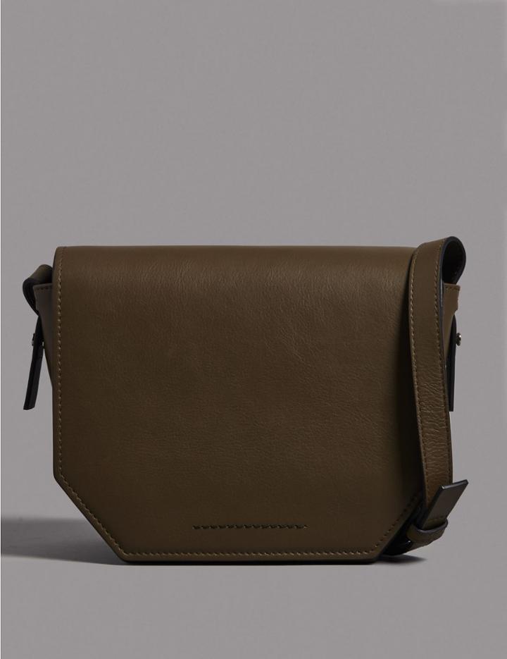 Marks & Spencer Leather Cross Body Bag Olive