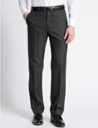 Marks & Spencer Charcoal Regular Fit Trousers
