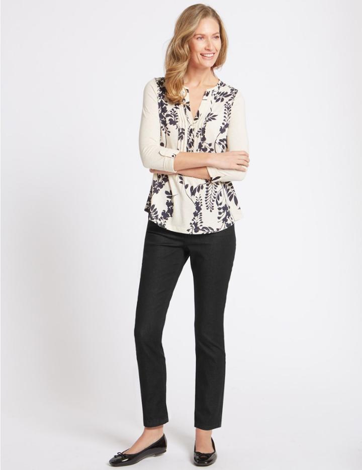 Marks & Spencer Mid Rise Slim Fit Jeans Black