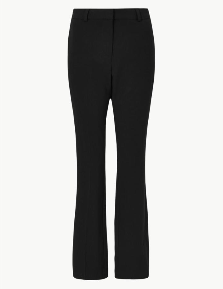 Marks & Spencer Slim Boot Cut Trousers Black