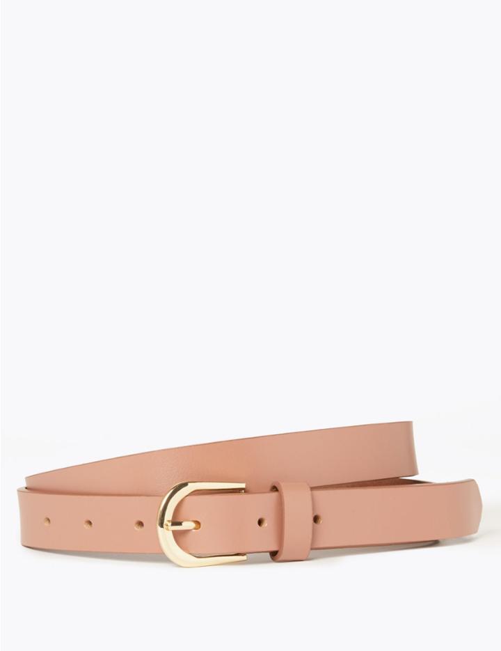 Marks & Spencer Leather Hip Belt Nude Pink