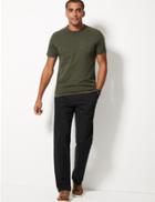 Marks & Spencer Regular Fit Chinos With Stretch Black
