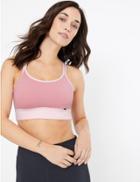 Marks & Spencer Medium Impact Padded Strappy Crop Top Medium Rose